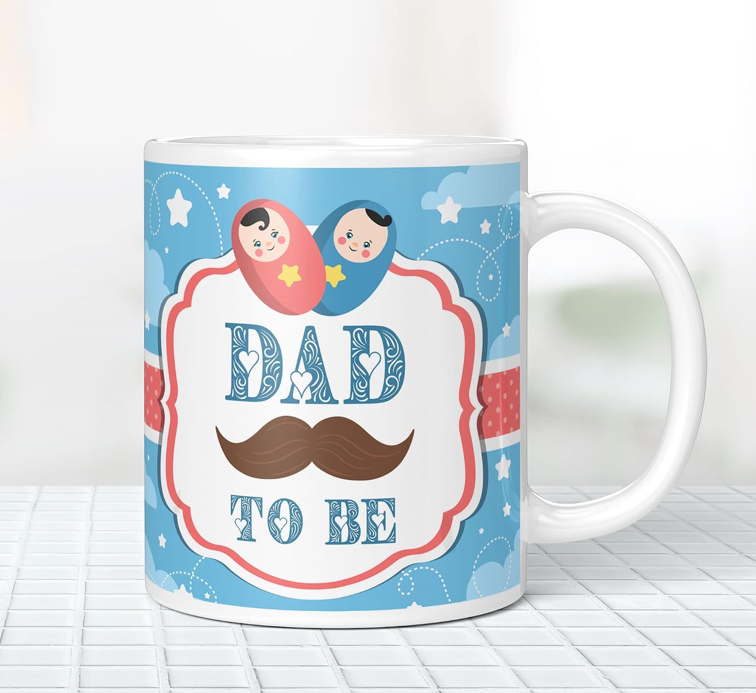 Buy NH10 DESIGNS Dad to be Printed Mug for Baby Shower Occasion — free download