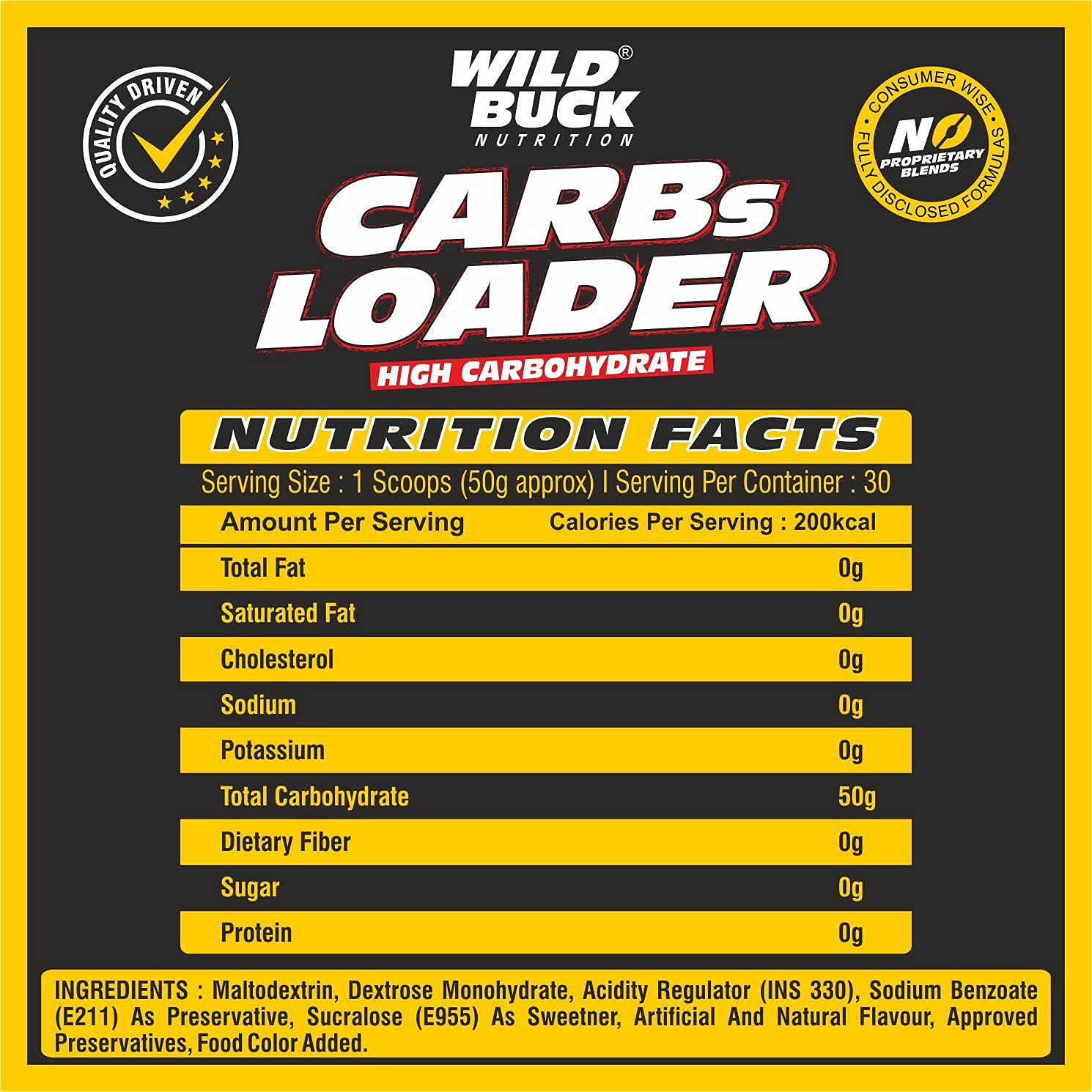 Buy Now Wild Buck Carbs Loader Superfuel | Pure Carbohydrates | Mass...