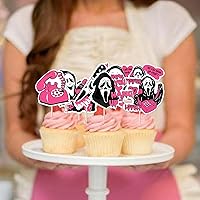 Vista 42 de Rsstarxi Paquete de 36 adornos para cupcakes de Halloween, bruja, fantasma, magdalenas, murciélagos, arañas, gatos, decoración de pasteles