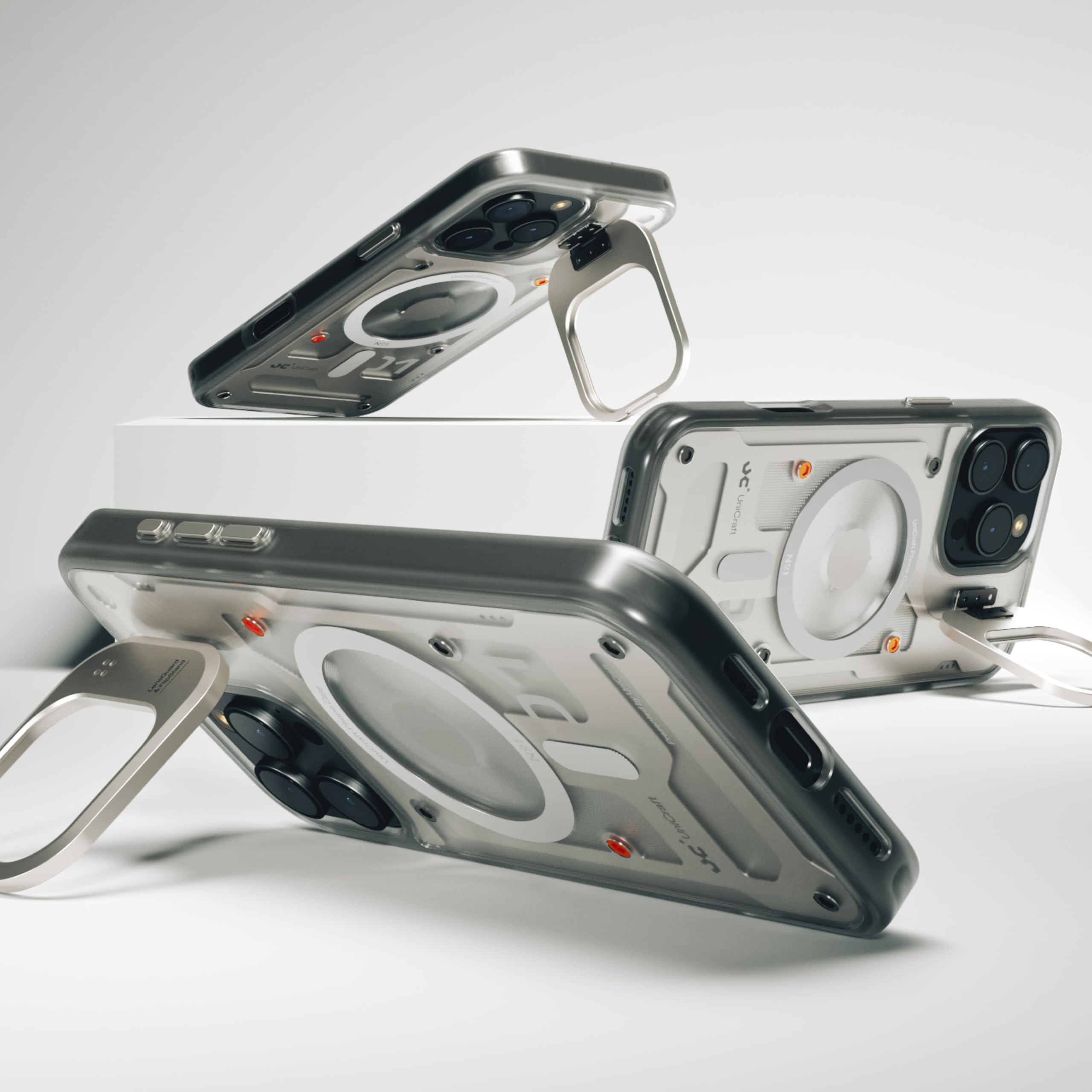 UniCraft iPhone16 Pro Max ケース スタンド付 Amazon.com: UniCraft No.01 for iPhone 16 Pro Max Case | Ti Alloy