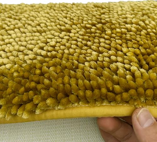 Miniatura 2 de Madeals Juego de alfombras de baño de 3 piezas de contorno de baño, suaves y peludas, 2 piezas, tapete de ducha y tapete de inodoro en forma de U,