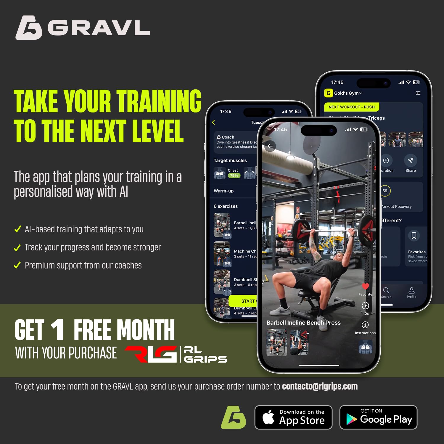 RL Grips - Gym Bands na koła pasowe gimnastyczne z regulacją nadgarstka, na nadgarstek, na nadgarstki, trening na ramionach, trójgłach, kostkach do treningu kablowego
