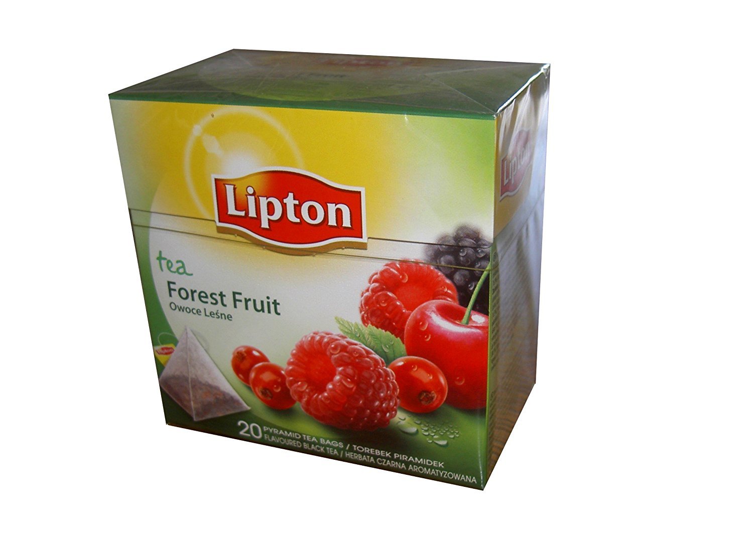 Lipton Black Tea - Forest Fruit - Premium Pyramid Tea Bags (20 Tea Bags)