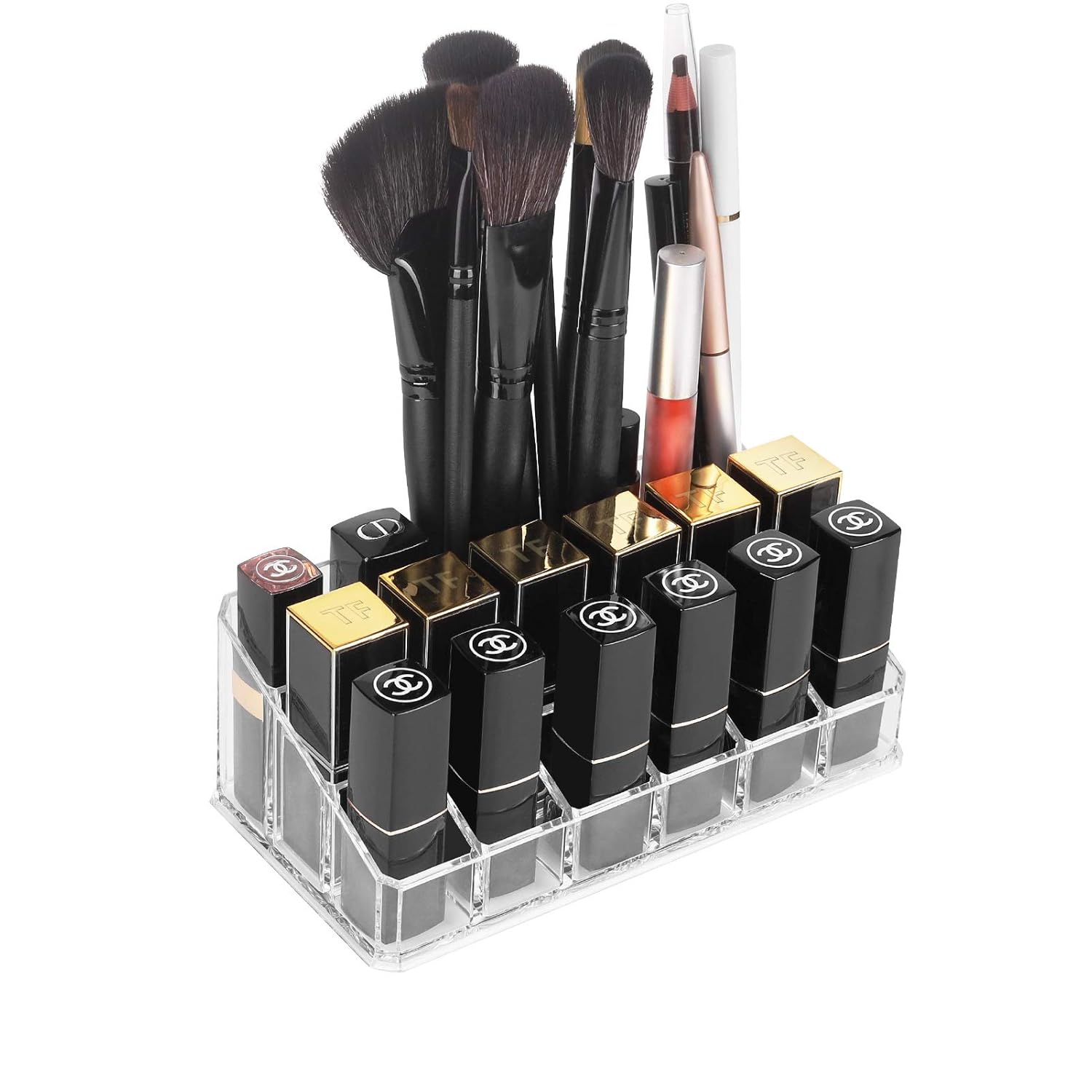 Lipstick Organizers and Storage,18 Slots Acrylic Lipstick
