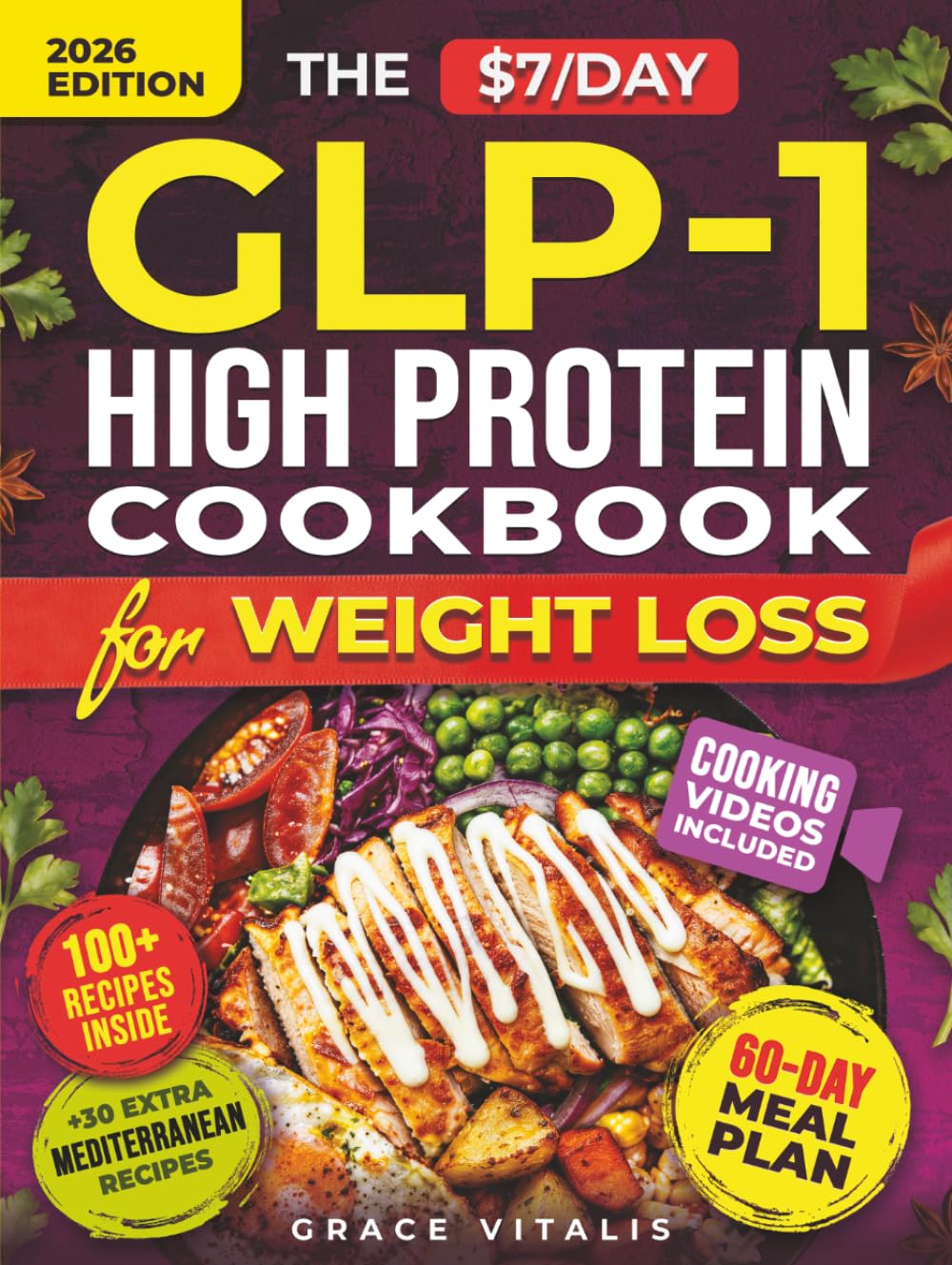 The $7/Day GLP-1 High Protein Cookbook for Weight Loss: Affordable Low Carb Diet Solution. 100+ Recipes and Meal Prep Hacks to Cut Grocery Costs, ... and Protect Your Muscle (Metabolic Sync)