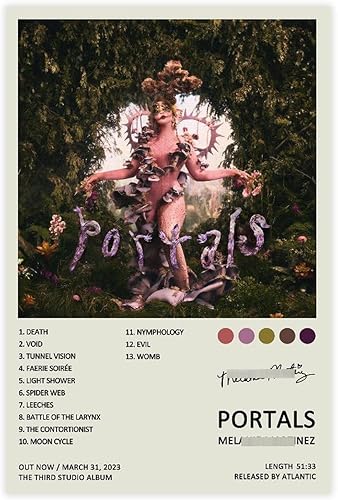 yimustbe Portals - Póster de portales para álbum de música, decoración de dormitorio, paisaje deportivo, oficina, habitación, regalo, sin marco, 12