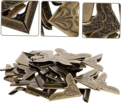 Miniatura 2 de EXCEART Book Corner Protectors 48pcs Book Foot Protector Iron The Album Pocket Book Metal Book Corners
