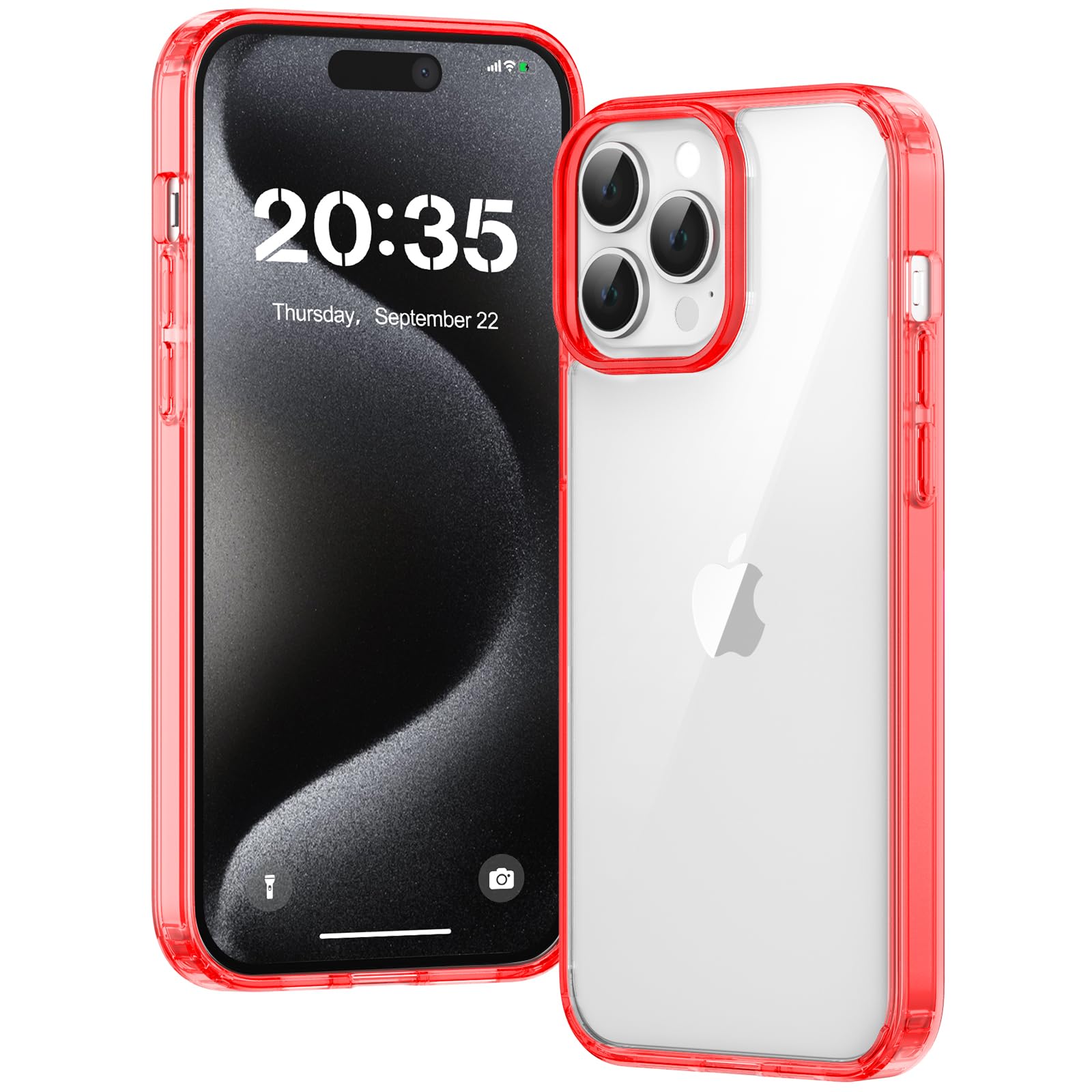 Clear Case for iPhone 15, Ultra Thin, Shockproof TPU Cover, Anti-Yellowing, Crystal Clear, Phone Case for Apple iPhone 15 - Clear — view 138