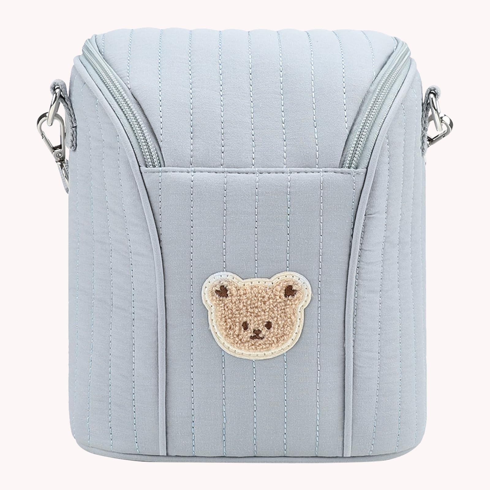 Baby - Bolsa isotérmica reutilizable para Biberón y Leche Maternal Bolsa de almacenamiento portátil para viaje, Azul+5+6, M, Bolsa de almacenamiento