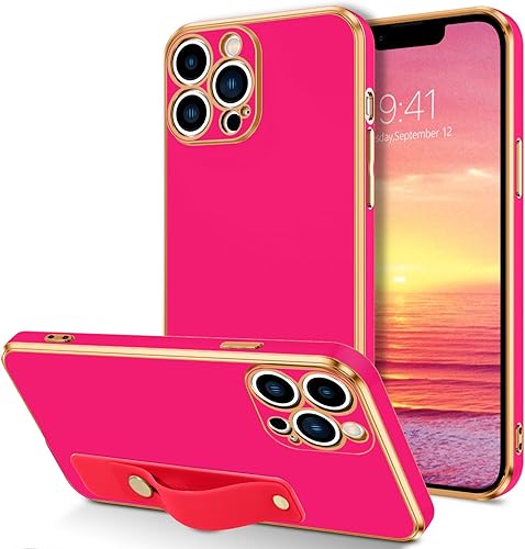 Miniatura 9 de VENINGO Funda para iPhone 13 Pro Max, funda para iPhone 13 Pro Max, funda de TPU suave de ajuste delgado con pulsera ajustable, resistente a los