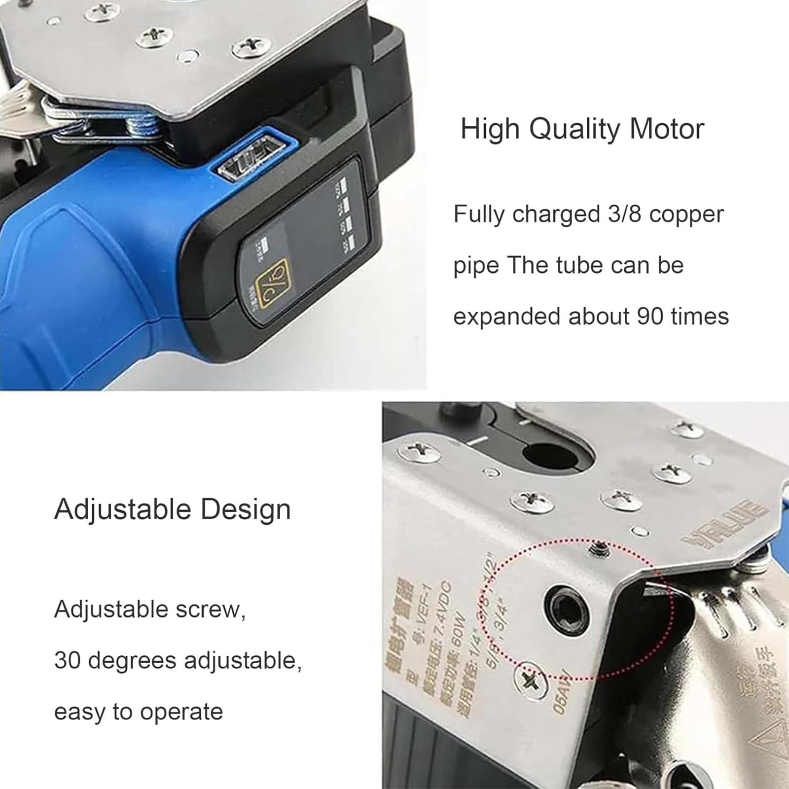 Kit de hilo dental eléctrico con 8 boquillas, punta en ángulo de 45°, luz LED para una eliminación eficaz de la placa y la salud de las encías