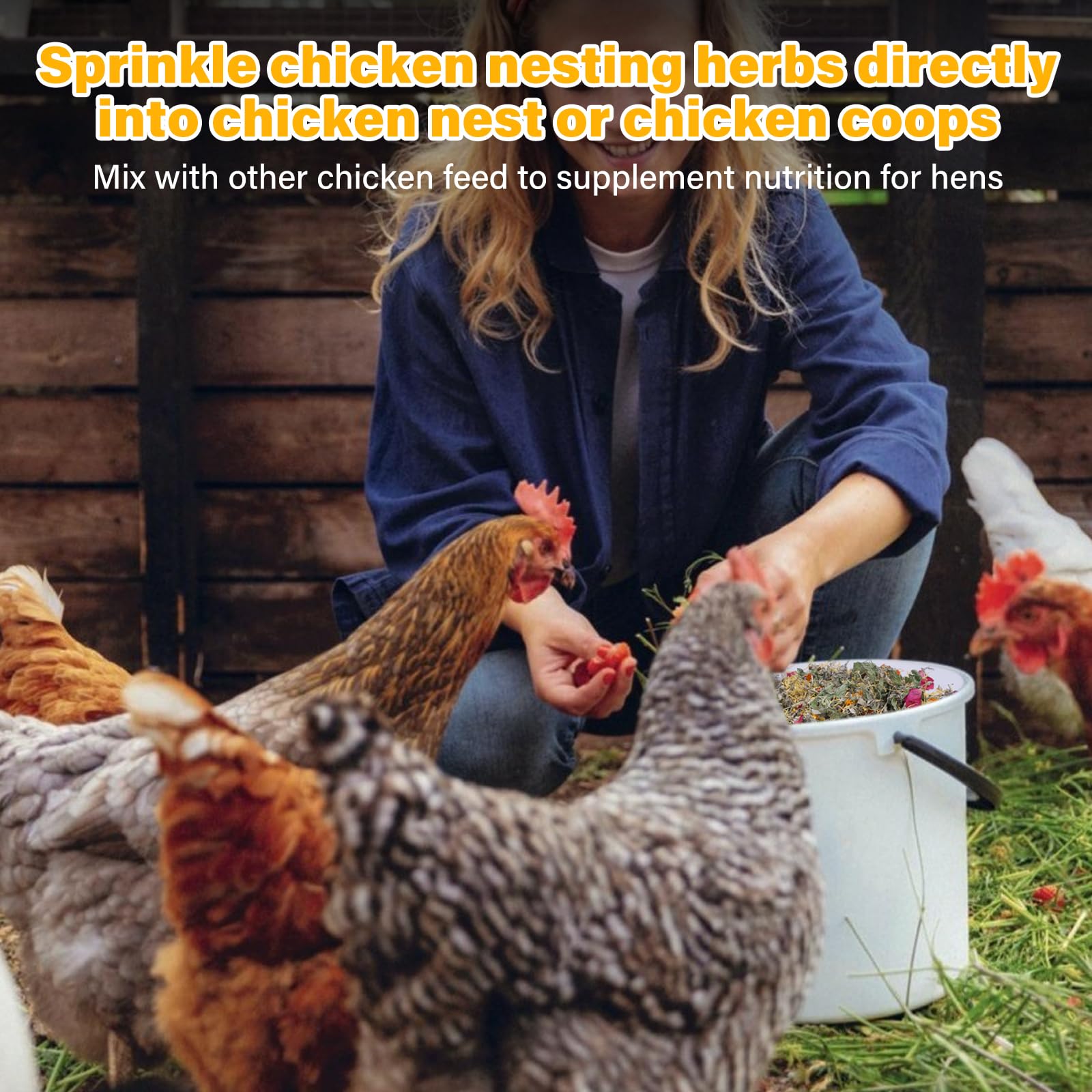 Erbe di nidificazione di pollo di alta qualità da 1200 ml – Miscela naturale essiccata, miscela di lavanda rosa e menta, aiuta a ridurre gli odori e rinfresca il coop naturalmente, erbe