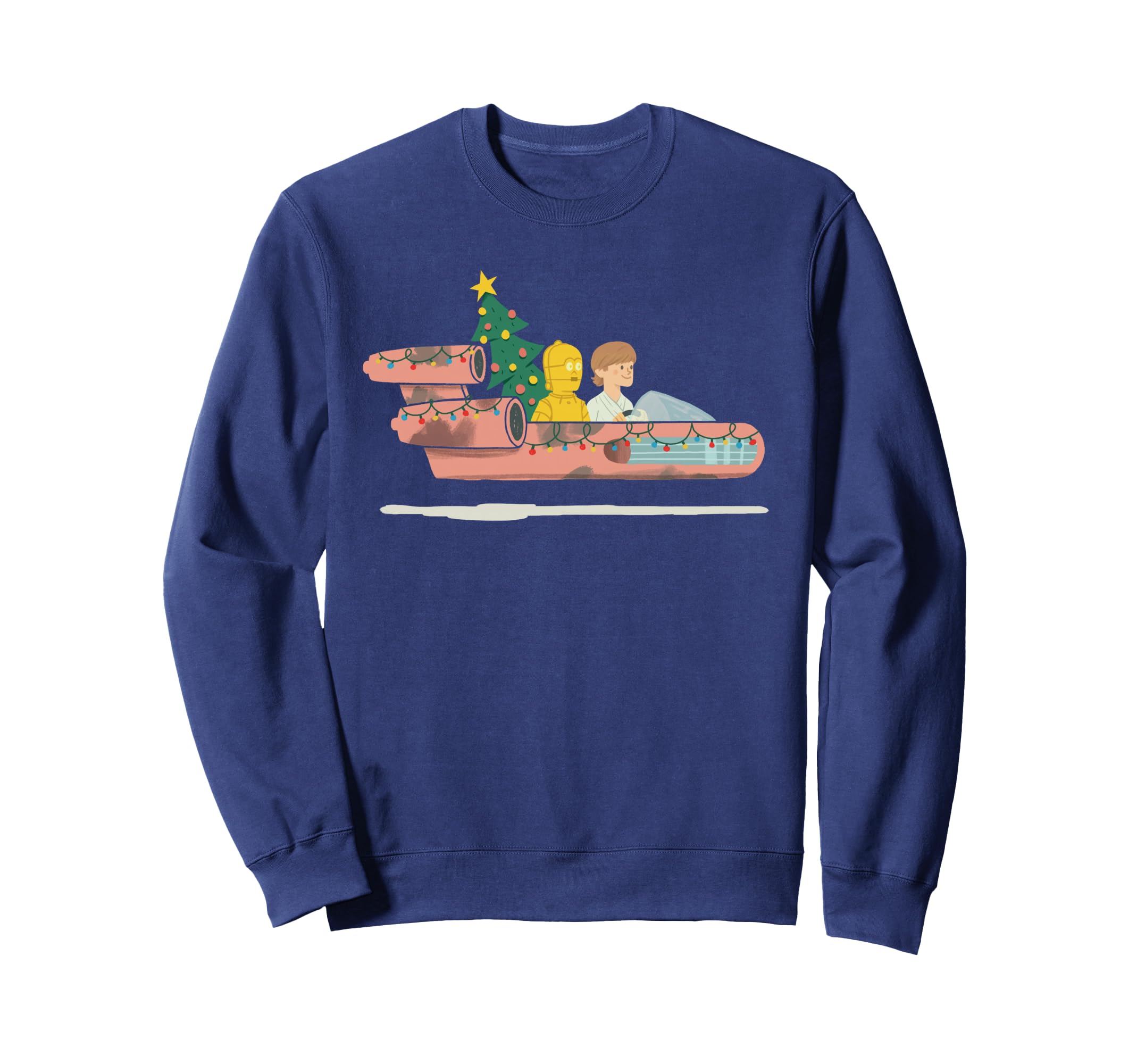 Sweat Star Wars Luke et C-3PO de Noël idéal pour vos fêtes en famille - 2
