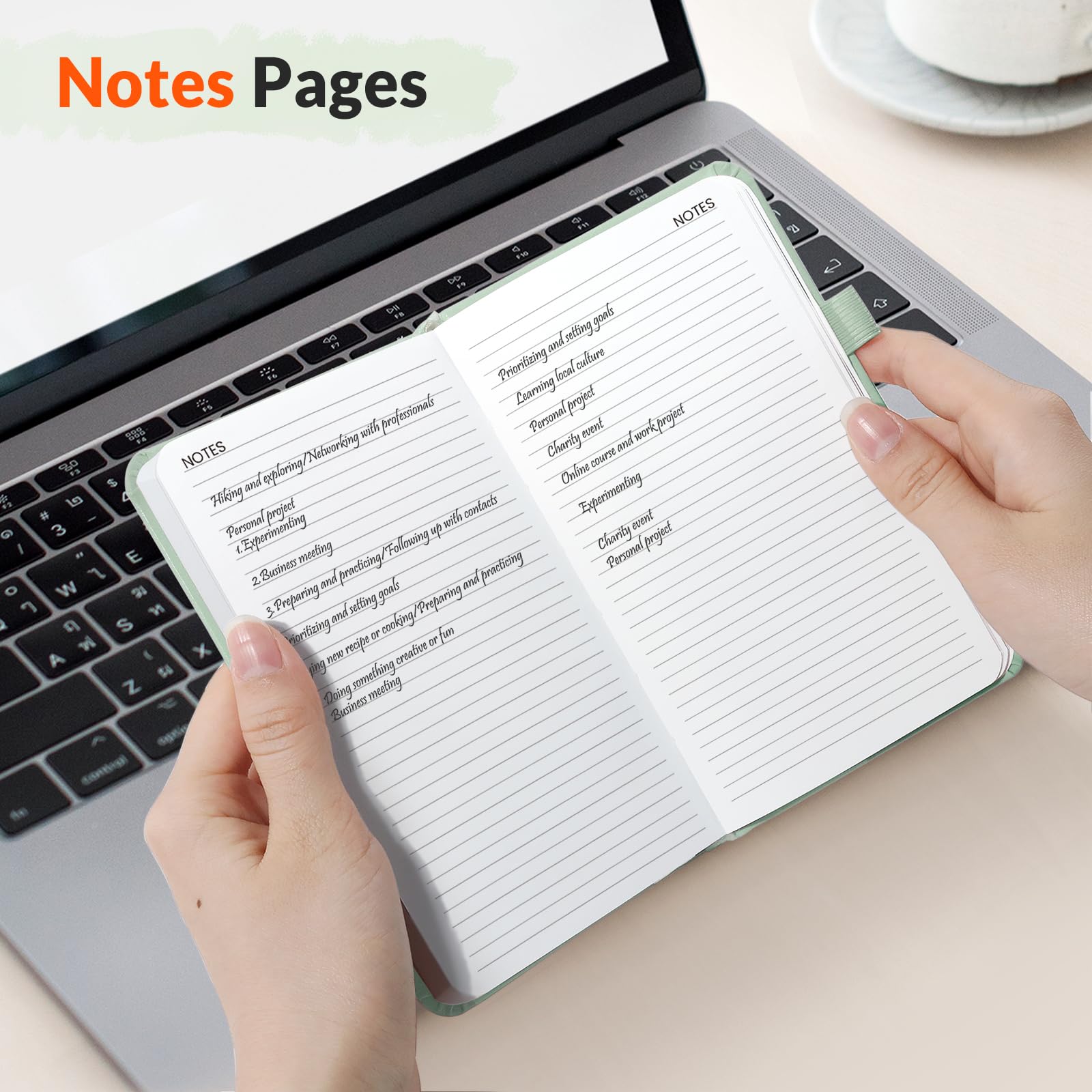 SUNEE Agenda settimanale tascabile 2025-2026 per borsa, 8,9 x 15,2 cm, 12 mesi (luglio 2025 - giugno 2026), calendario dell'anno accademico, agenda tascabile, copertina rigida, note, carta da 100 g/m²