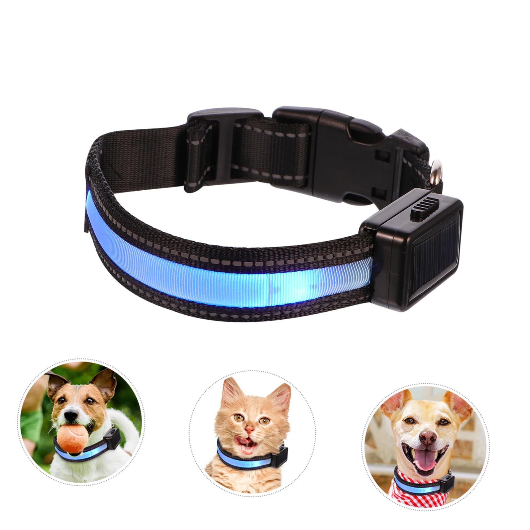 Toddmomy 3 Ensembles Collier Lumineux pour Animaux de Compagnie Colliers Collier LED pour Chiot Dog Collar Collier de sécurité pour Animal de Compagnie Collier de sécurité de Nuit Charge
