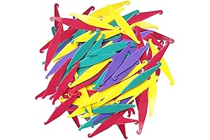 100 Pcs Colorful Dental Elastic Rubber Bands Placers Plastic Braces Rubber Band...