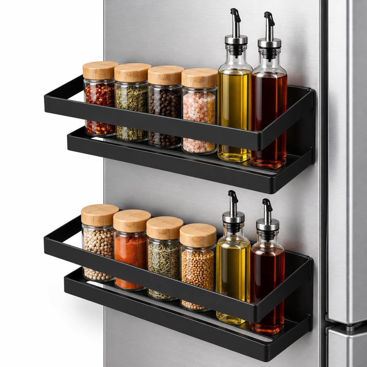 Selley Magnetic Storage Shelf (Pack of 2) – Multipurpose Organizer | No Drilling Installation-picture-15