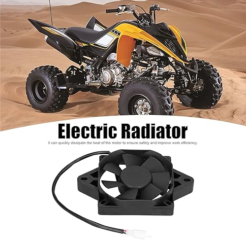 Miniatura 2 de Ventilador de refrigeración negro de 12 V 15 W, accesorio eléctrico universal para 150cc 200cc 250cc moto ATV Go Kart kit de montaje