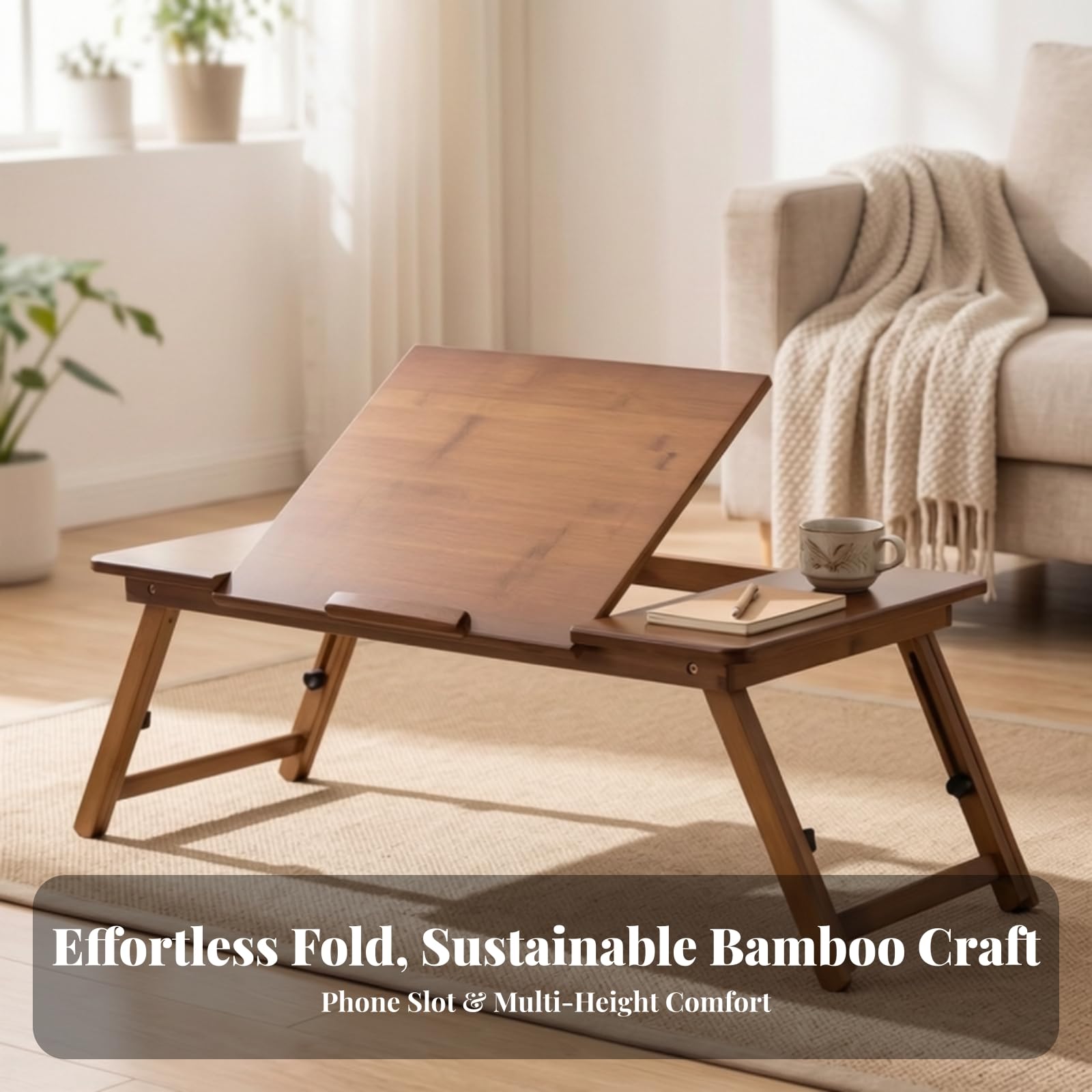 Plateau Lit avec Pieds Pliants, Modèle Moyen — Longueur 64 Cm