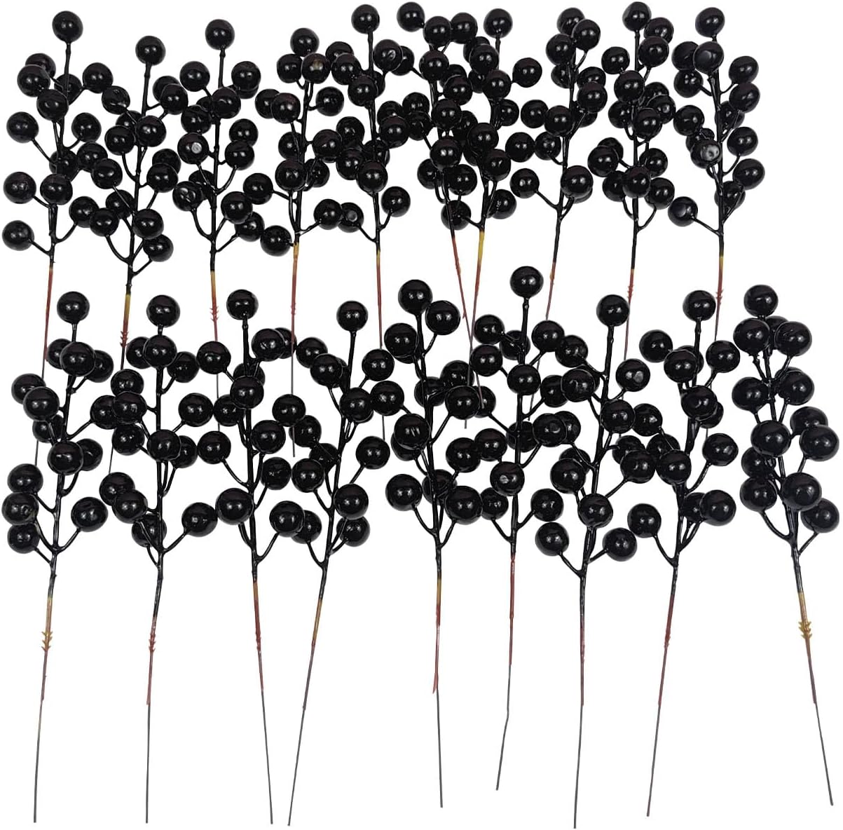 KPUETY Artificial Berry, 24 pcs Christmas Berries Stems
