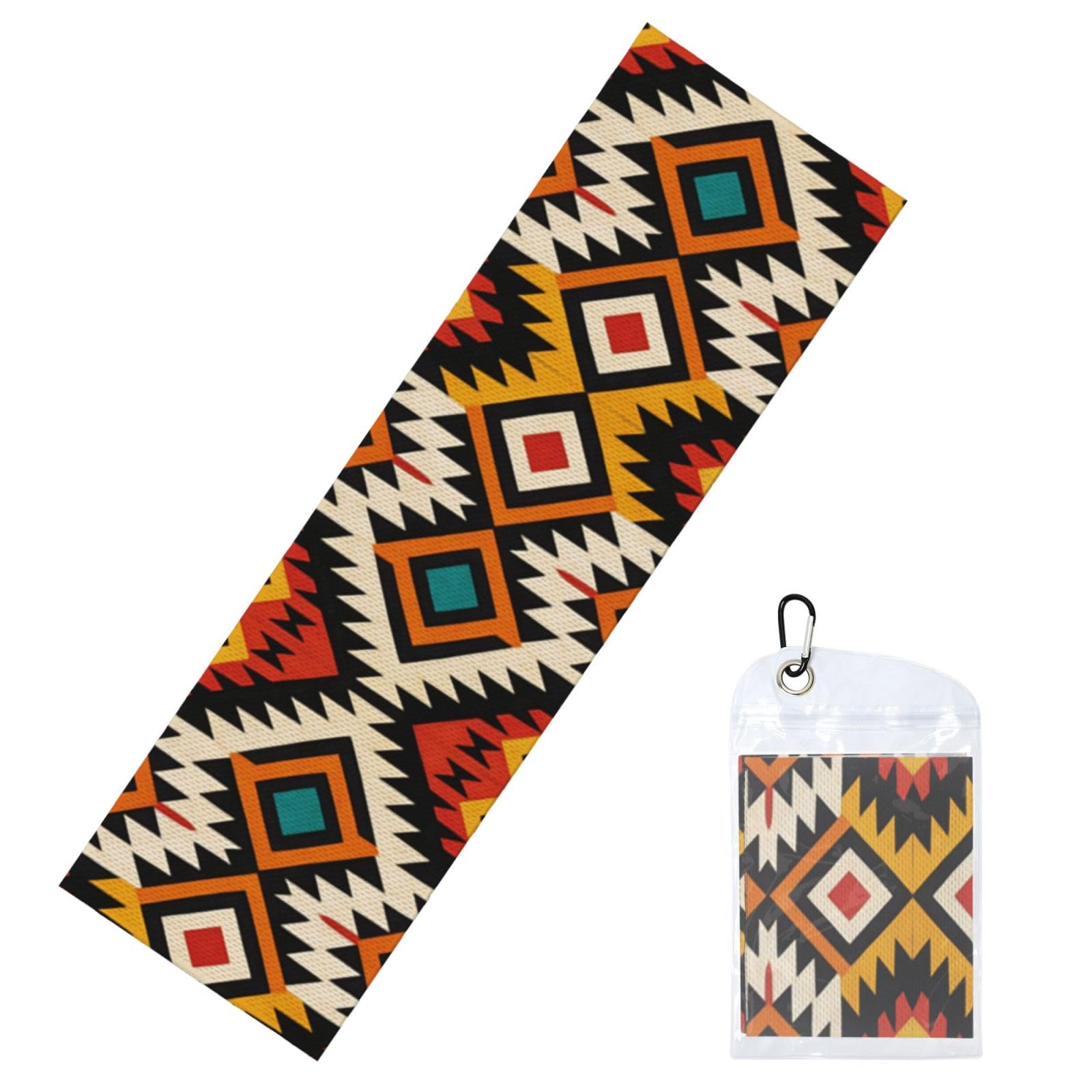 DUYIOKH Tribal Art Print Cooling Towel, Portable Towel for Gym Workout Golf Beach World Cup Sports Hot Weather