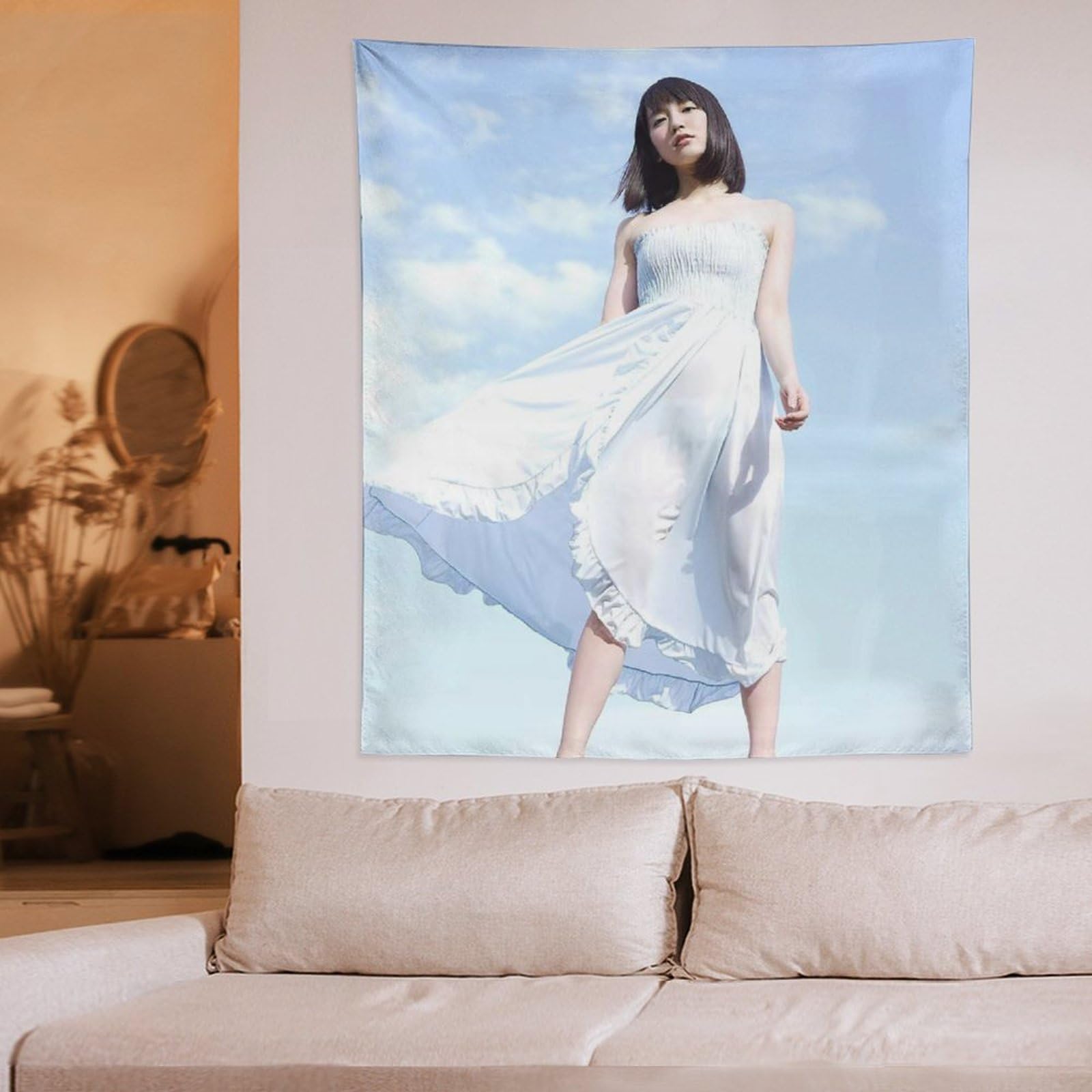 Amazon.co.jp: 吉岡里帆 水着 タペストリー 壁掛け 部屋飾り 多機能