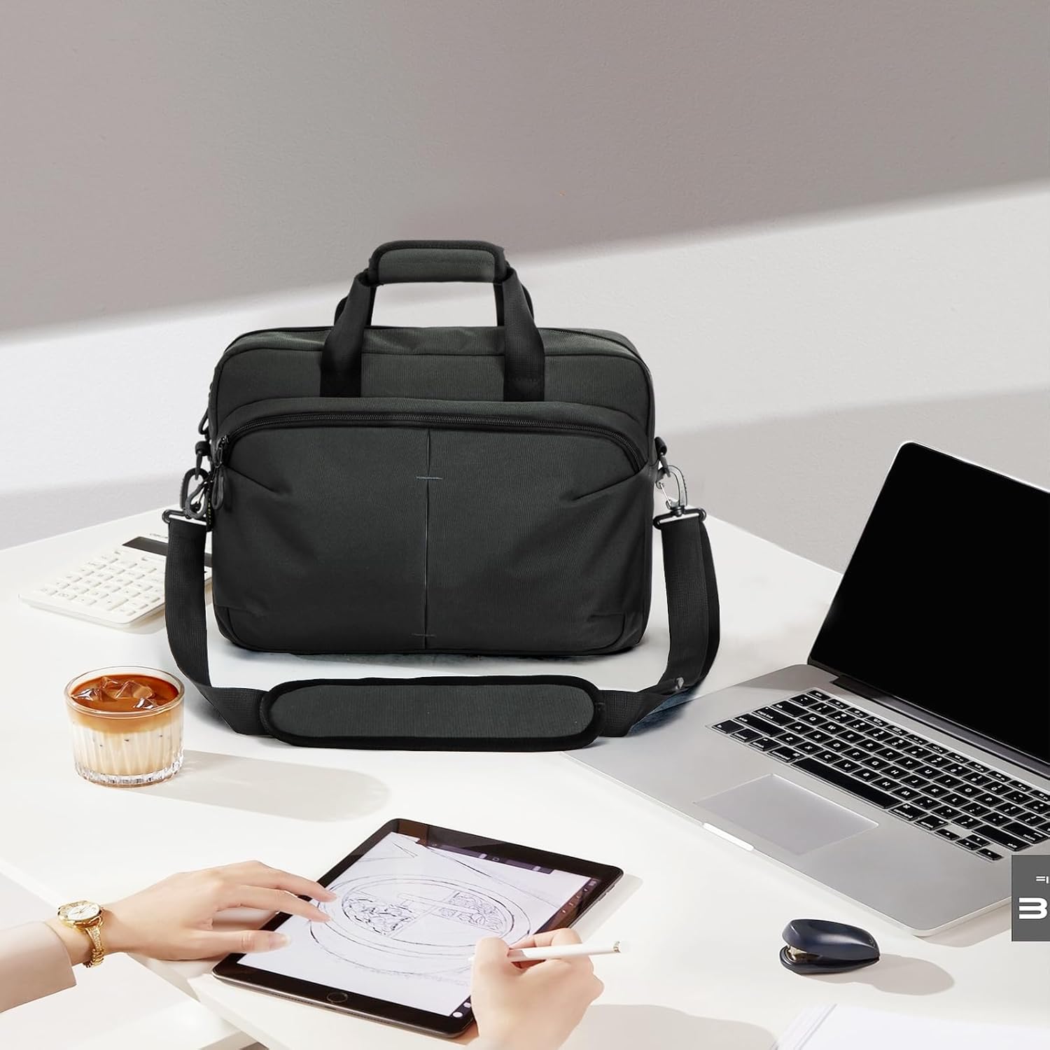 Messenger bag Laptop bag Briefcase Molle system Tactical style Detachable shoulder strap Shoulder Bags - Image 5