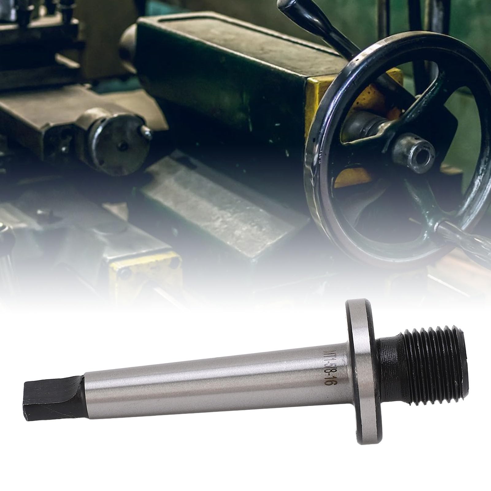 Drill Chuck Arbor, 5/8in Thread Quick Installation MT1 High Hardness Lathe Drill Chuck Arbor Strong Anti Oxidation for Tapping Machine