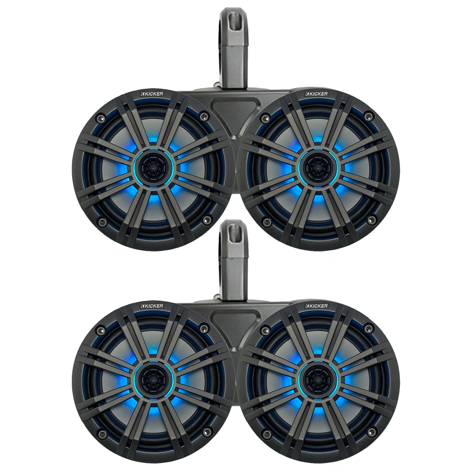 Amazon.com: KICKER Black Dual Wakeboard Tower System with 2 Pair