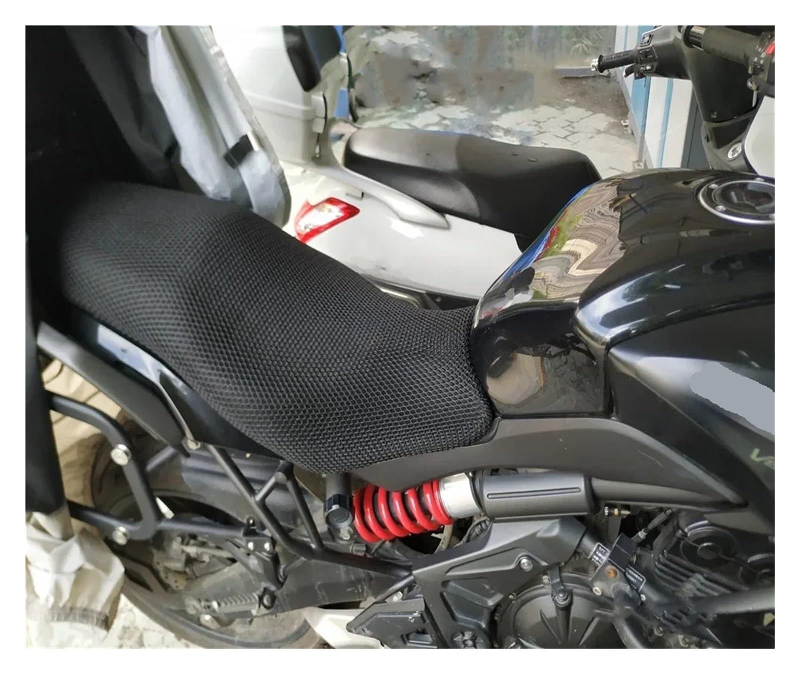 Motociclo Coprisedile Cuscino Sella Per Moto Protezione Solare Protezione Solare Isolamento Termico Traspirante Fodera Cuscino Sedile Per KA&WASAKI Per VER&SYS 650 Per Versys650