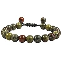 Vista 433 de Amazing Gemstone Yaxaite Bracelet for Women Men's Gifts - Protection Healing Crystal Bracelet - 8mm Gemstone Beaded Adjustable Bracelet Pulseras