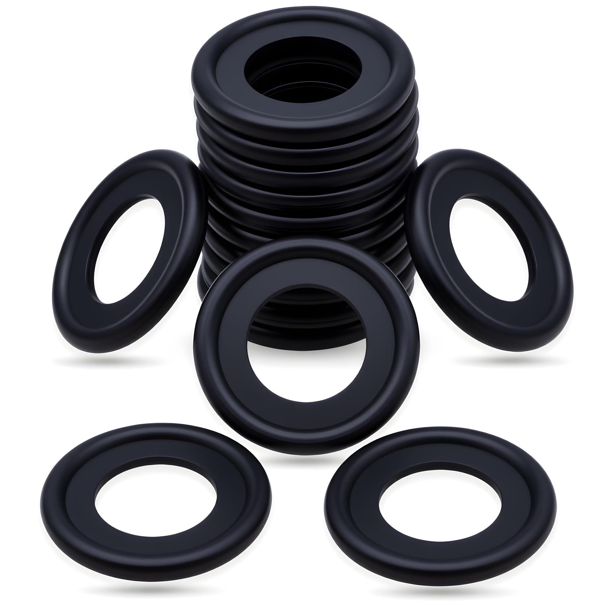 15PCS M12 Oil Drain Plug Gasket Rubber Crush Washer Seals 12616850 3536966 Engine Oil Pan Drain Plug Seal Compatible with Chevy GMC Ford Engine Oil Crush Washers