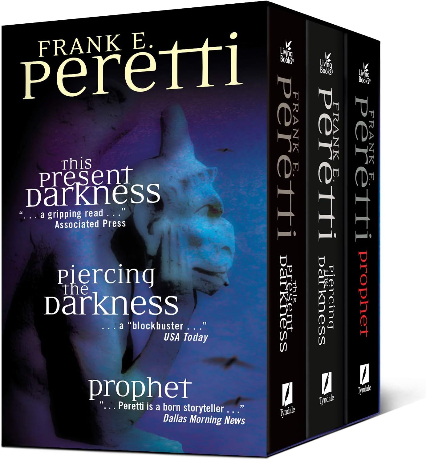 Peretti Thriller Collection: 3 Book Set (This Present Darkness, Piercing the Darkness, The Prophet) Mass Market Paperback – October 1, 2003