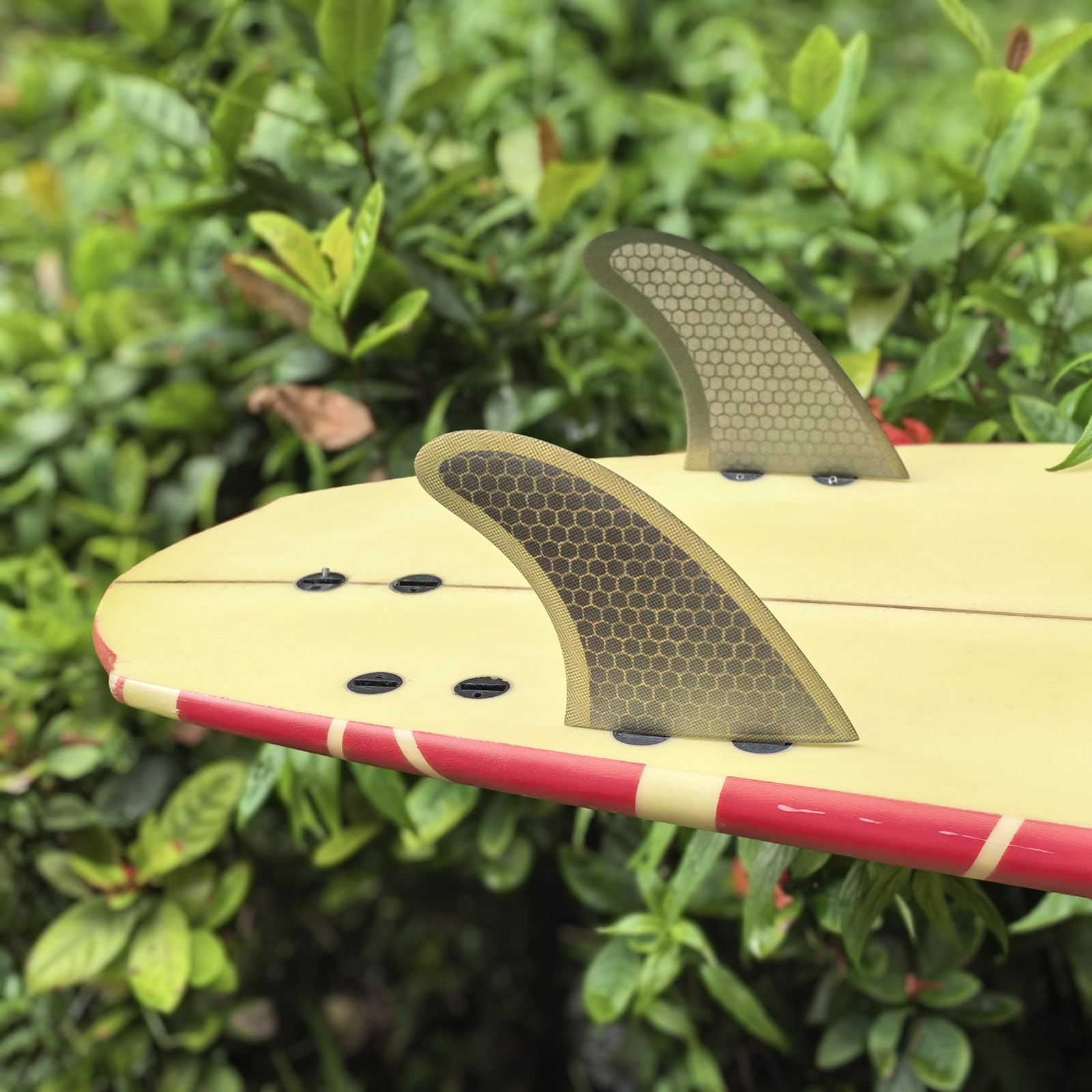 Fiberglass Honeycomb Keel fin Twin Keel Fin TF Black/White surboard fin