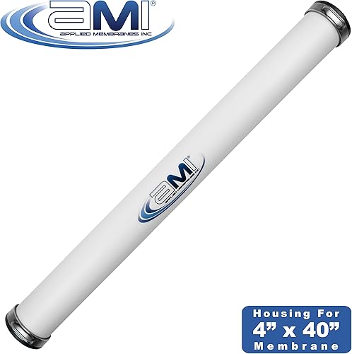 Miniatura 9 de MEMBRANAS APLICADAS, INC. Carcasa de membrana RO comercial 4x40  Recipiente a presión RO de acero inoxidable para 4" x 40" RO, UF, NF, MF elemento