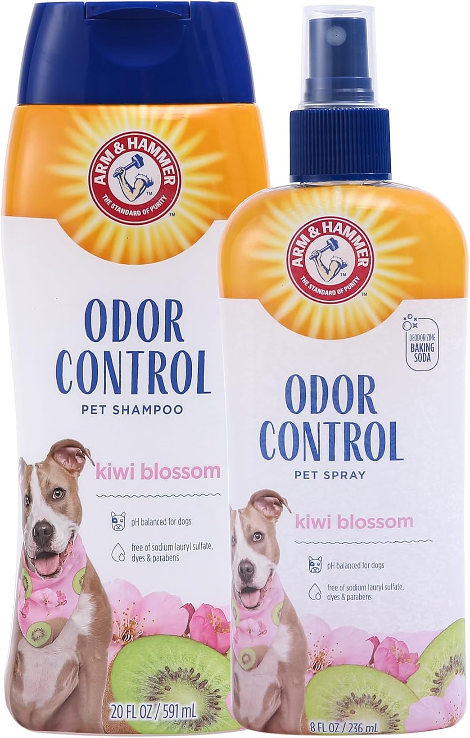 Arm & Hammer Pet Deodorizing Bundle Super Deodorizing Shampoo, 20 Fl Oz and