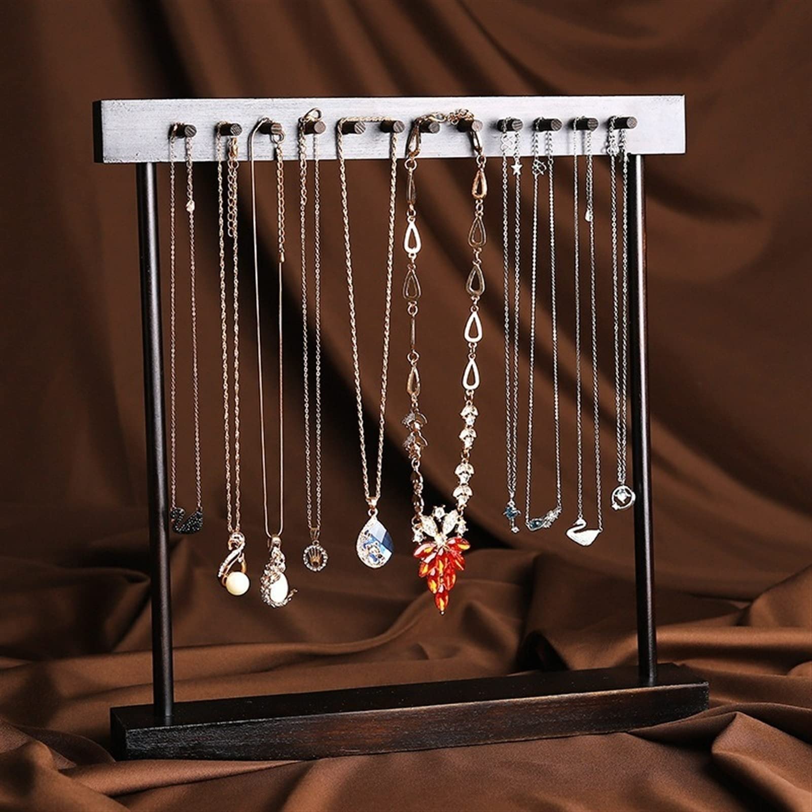 Colgador de ​Joyería Joyería Colgador Collares (Color : Double)