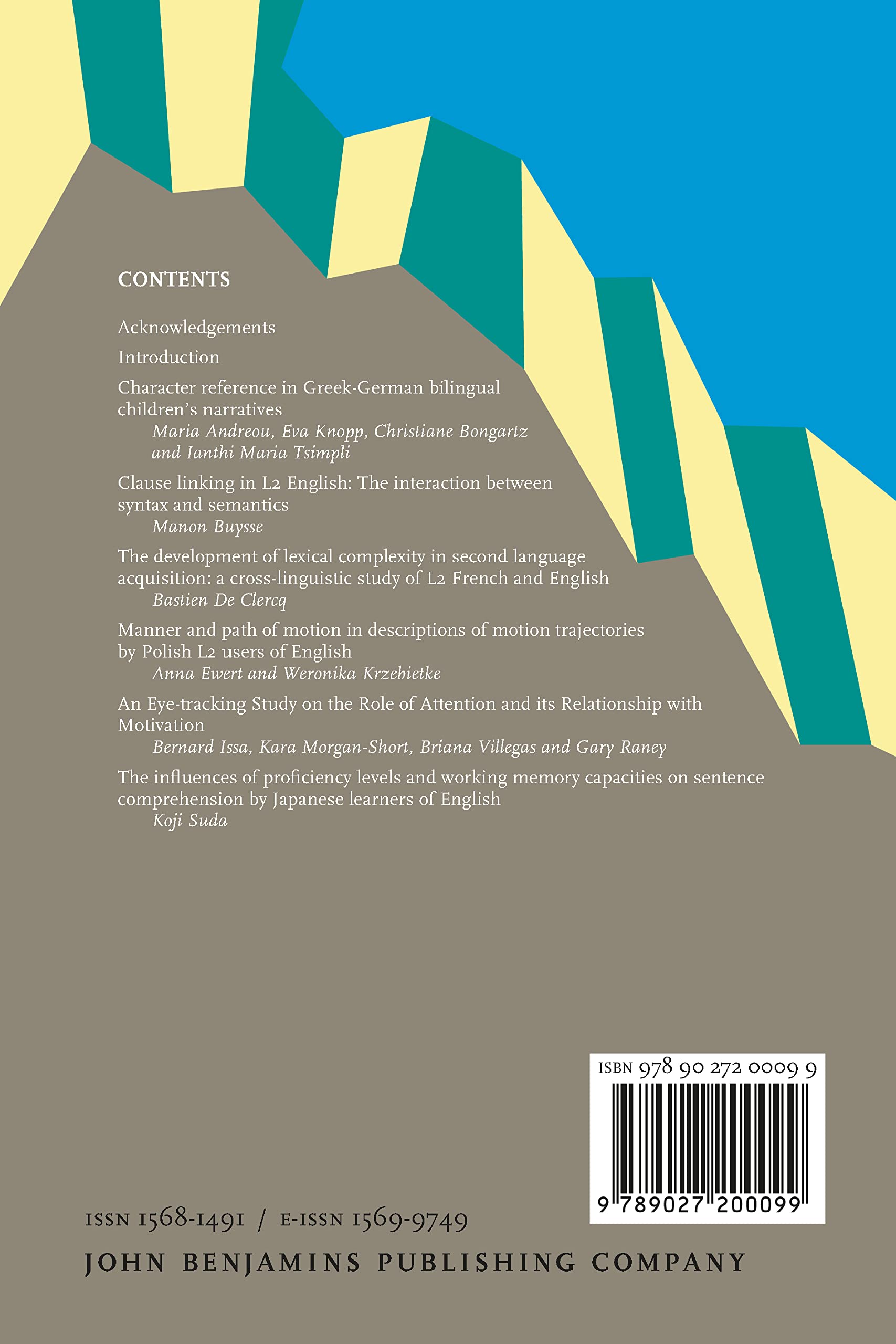EUROSLA Yearbook: Volume 15 (2015)