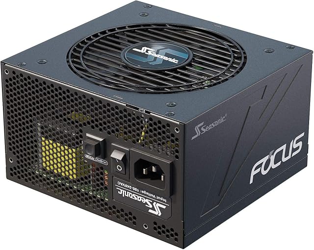 Seasonic Focus GX 750W Power Supply, Full Modular, 80 Plus Gold, 90% Efficiency, Cable-Free Connection, Hybrid Silent Fan Control, 10 Years Warranty, Power and Performance, Black
