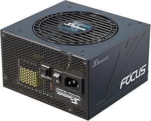 Seasonic FOCUS GX-750, 750W 80+ Gold, Full-Modular, Fan Control in Fanless, Silent, and Cooling Mode, Perfect Power Supply for Gaming and Various Application, SSR-750FX.