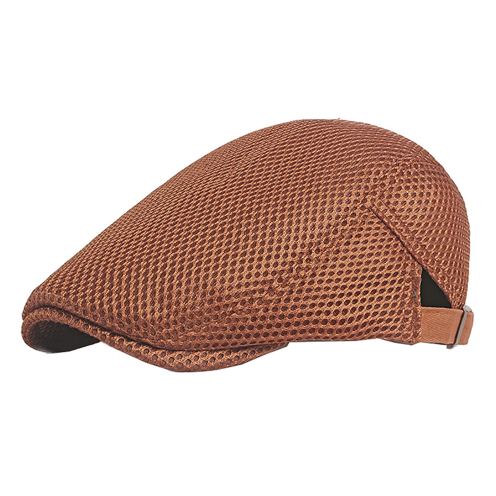 Men Breathable Mesh Summer Hat Newsboy Beret Flat Cap