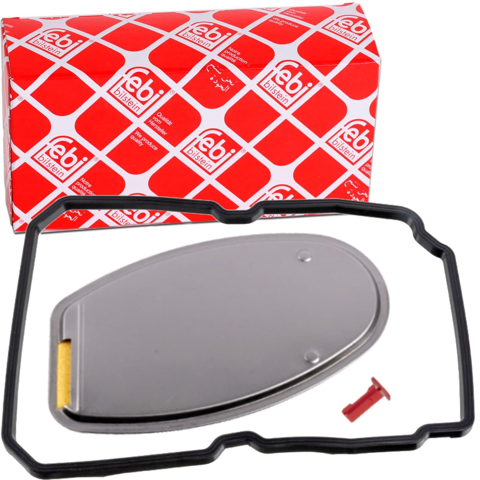 febi bilstein 10098 Transmission Oil Filter Set for automatic transmission, with sump pan gasket, pack of one