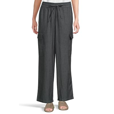 Eileen Fisher Airy Organic Cotton Twill Full Length Cargo Pants Women