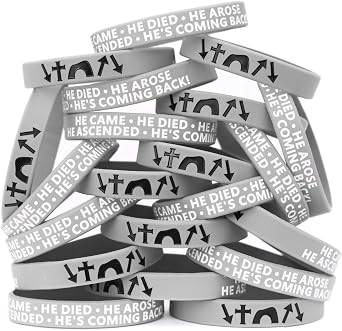 Twenty 20 He Came Died Arose Ascended Coming Back Wristband Bracelets