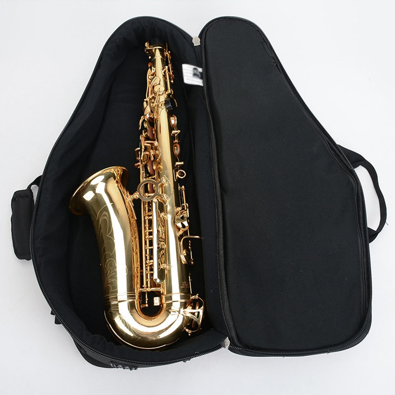 rockible Custodia per Sassofono Contralto Con Spallacci Regolabili E Maniglia, Borsa Da Concerto in Tessuto Oxford per Sassofono Con Tasca Esterna, Anti-Caduta, Anti-Pressione, Impermeabile