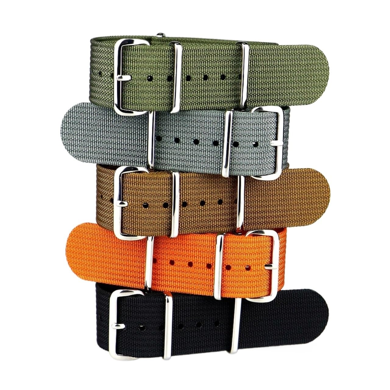 INEOUT Nouveau Bracelet De Montre Côtelé 18mm 20mm 22mm Bracelets De Montre En Nylon Tresse Accessoires De Bracelet De Montre