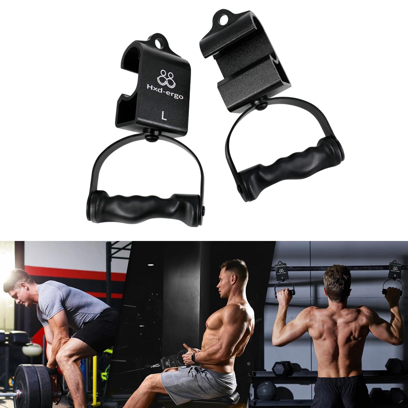 #N/A/a 2 Piezas de Giratorios 360 Grados Ergonómicos de Acero para Ejercicio con Agarre Antideslizante Y Resistencia hasta 136 Kg Adecuados