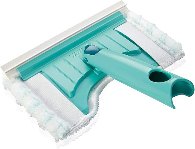 Leifheit Bath Cleaner Micro Duo Fibres, Bath Tile Cleaner and Bath Squeegee, Shower Cabin Cleaner, 20 cm Wiping Width