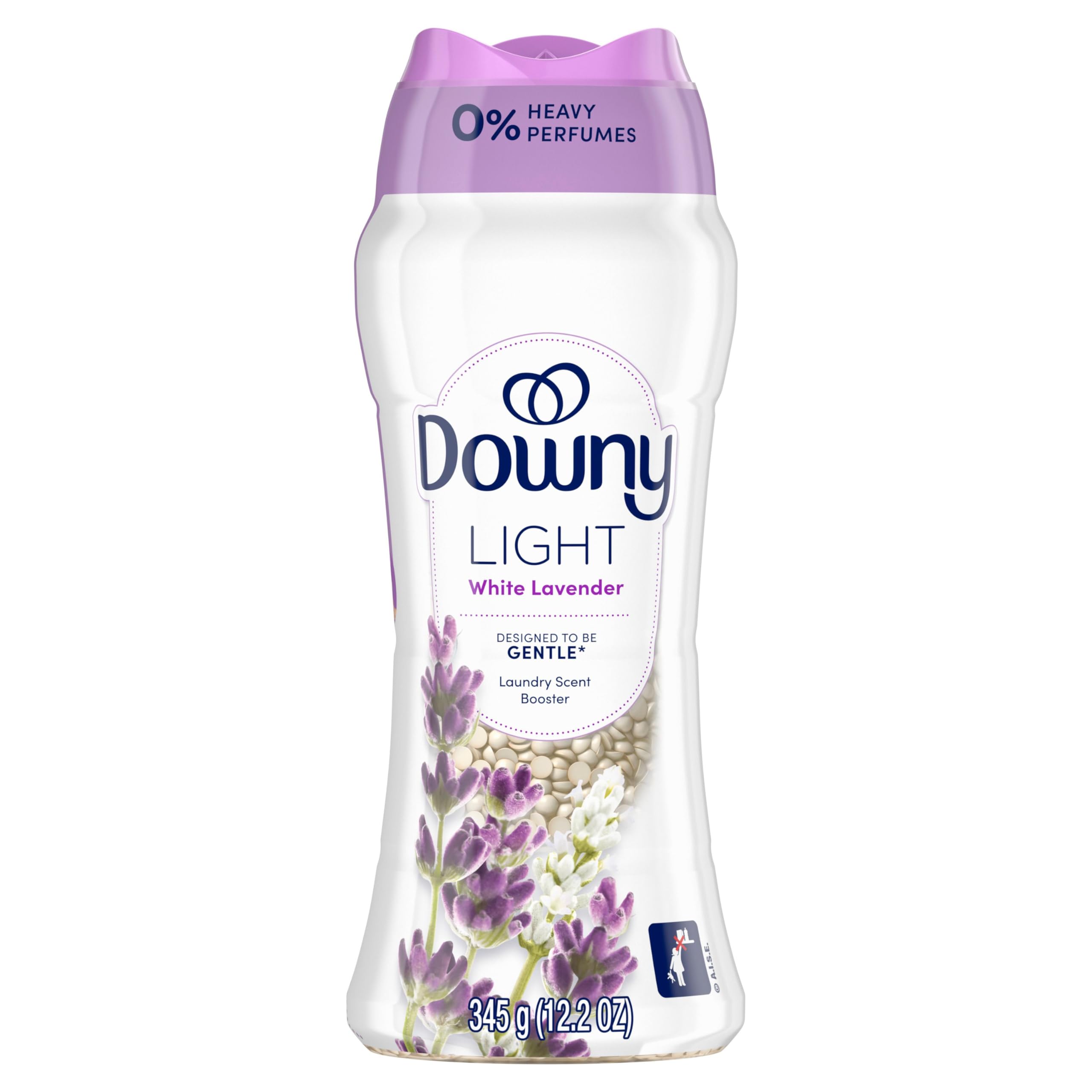 Downy Light Laundry Scent Booster Beads for Washer, White Lavender, 12.2 oz, with No Heavy Perfumes