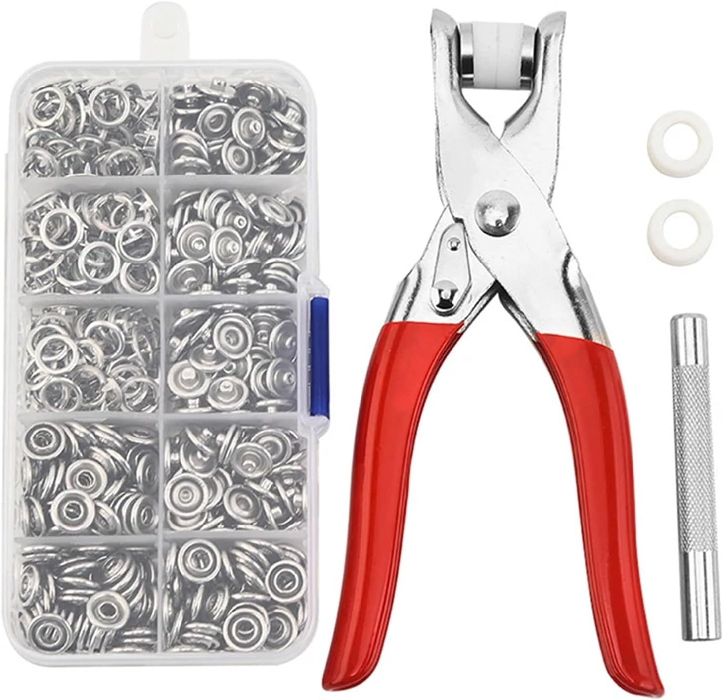 Snaps for Sewing Snaps Buttons Pliers Set Snap Fasteners Kit Tool Sewing Press Studs for Installing Clothes Bags for DIY Sewing Projects,Garment Repairs(1set-4)